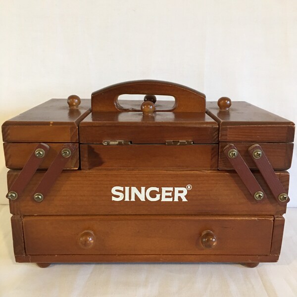 Vintage Singer Sewing Box