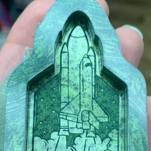 Space Astronaut Rocket Ship Blast Off: Epoxy Resin Custom Silicone Mold