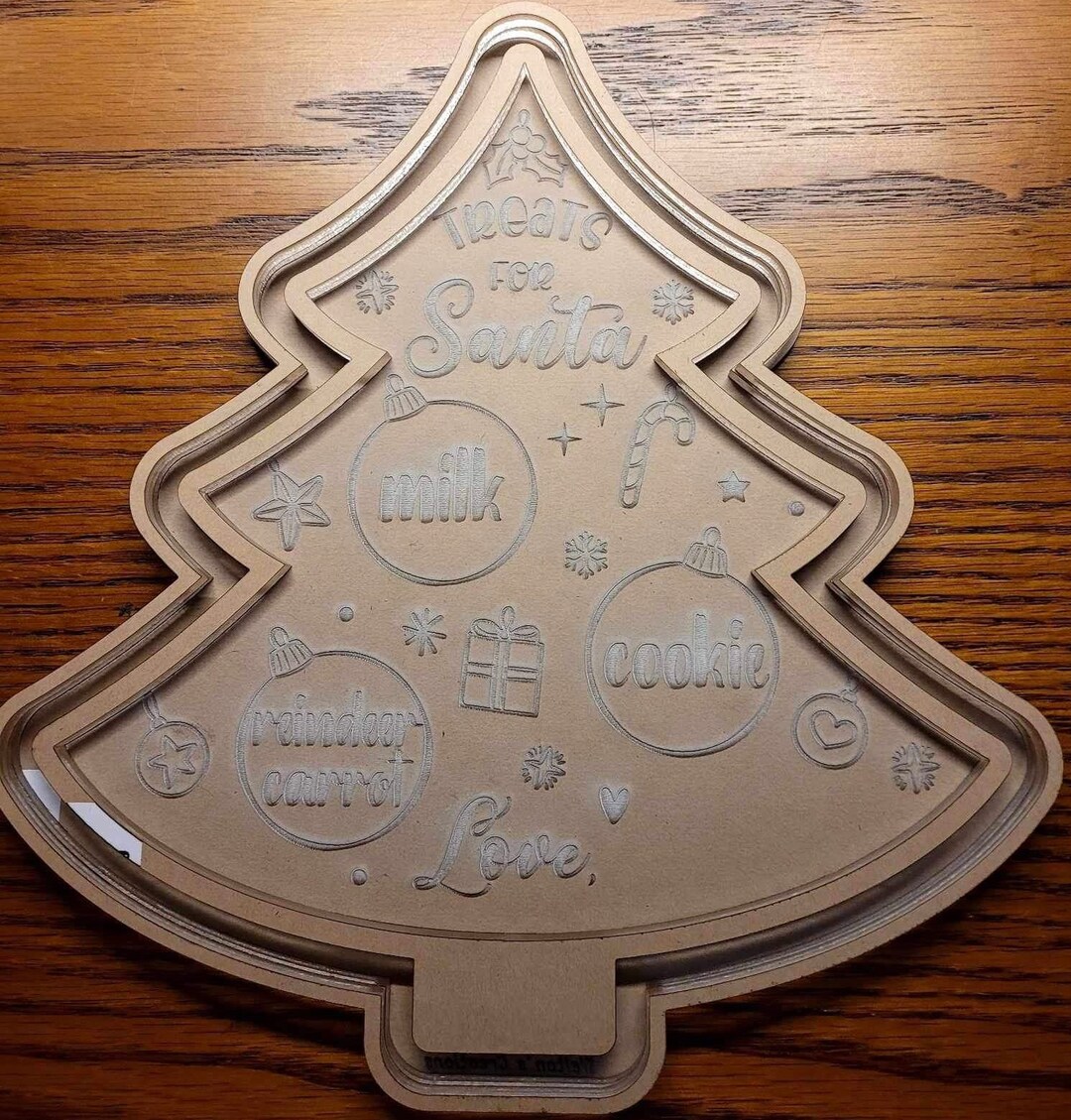 Christmas Tree Trayfor a Visit From Santa Custom Silicone Etsy