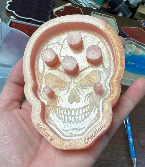 Skull Vape Holder:epoxy Resin Custom Silicone Mold