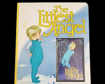 Vintage 1980er Jahre The Littlest Angel Brettbuch mit Audiokassette