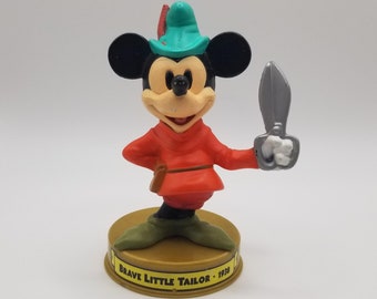 2002 Brave Little Tailor Mickey Mouse Figurine Cake Topper Disney