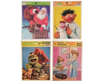 Vintage Golden Frame-Tray-Puzzle - 1970's