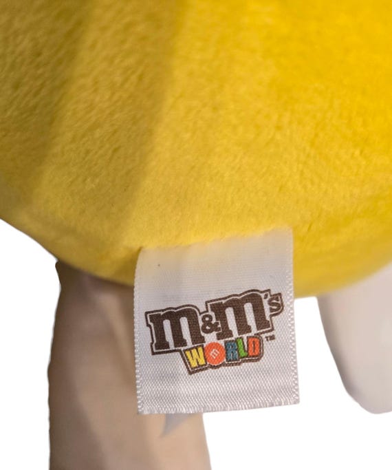 M&ms World Large Yellow Figure Plush Toy - Etsy
