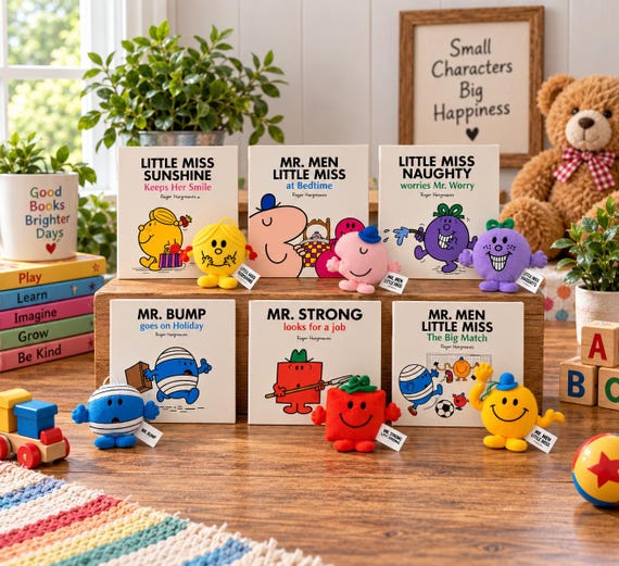 Mr. Men & Little Miss Books With Plush Figure – You Choose - Etsy