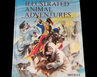 Aventures d'animaux illustrés - livre vintage