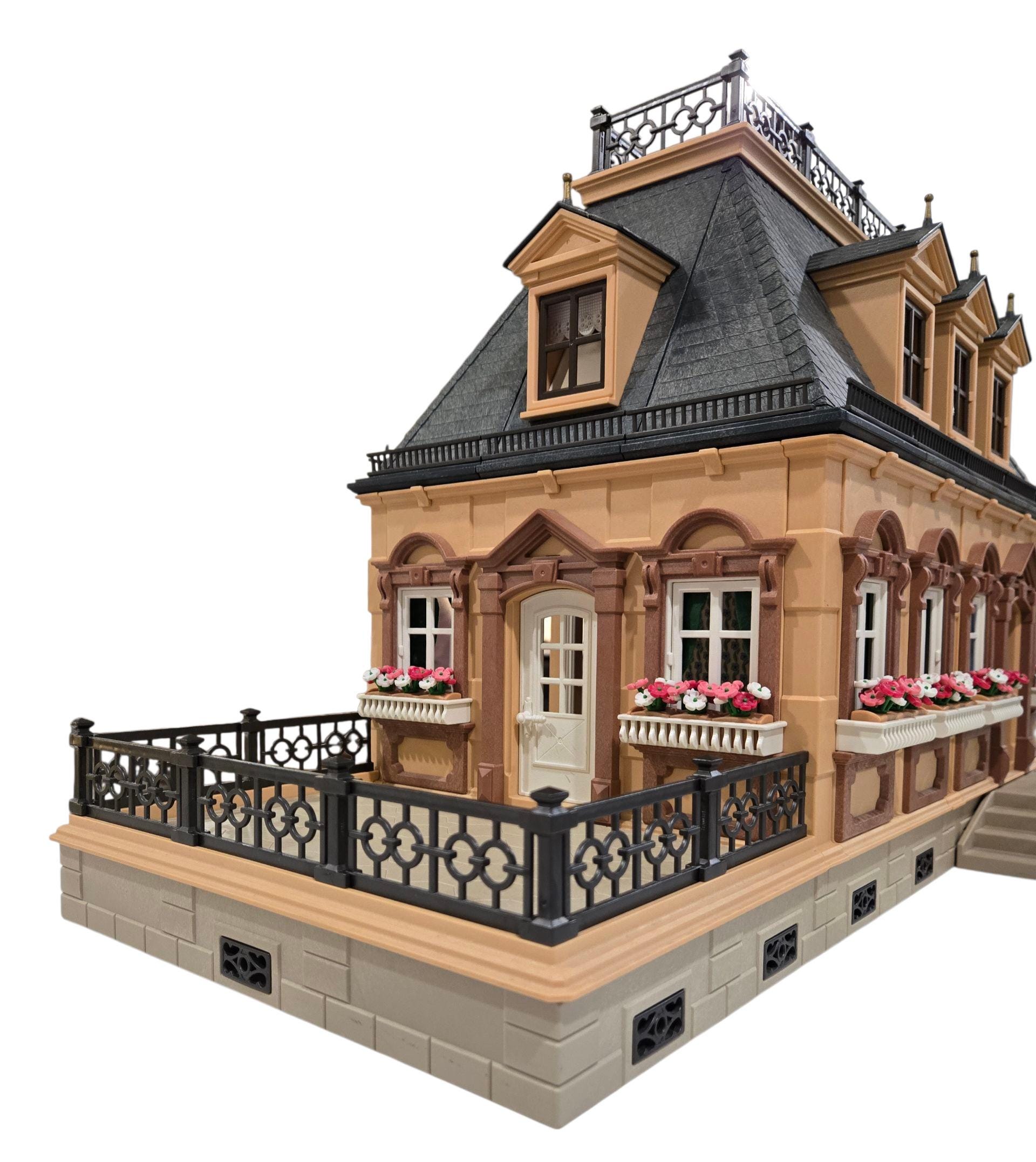 Vintage 1990's Playmobil 5305 Victorian Mansion Dollhouse Cottage