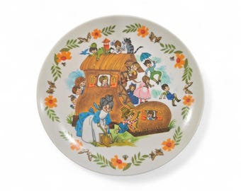 ヴィンテージ オナイダ 子供用プレート – 「靴の中に住むおばあさん」