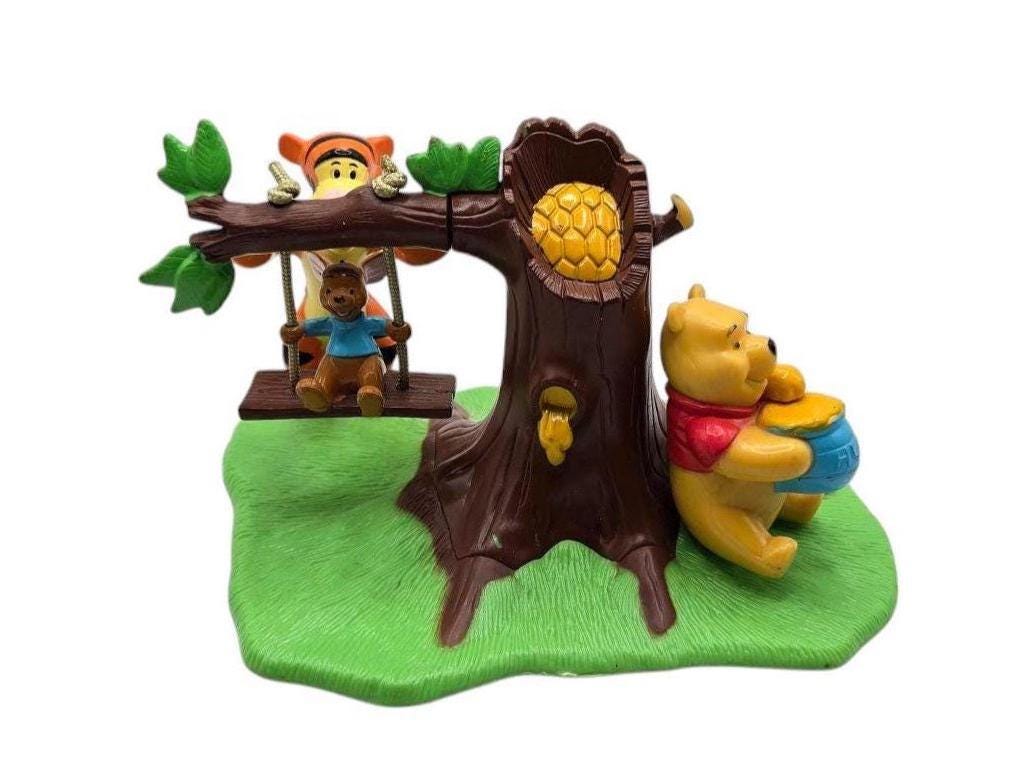 Vintage 2006 Disney Winnie the Pooh, Tigger & Rue Swing Set