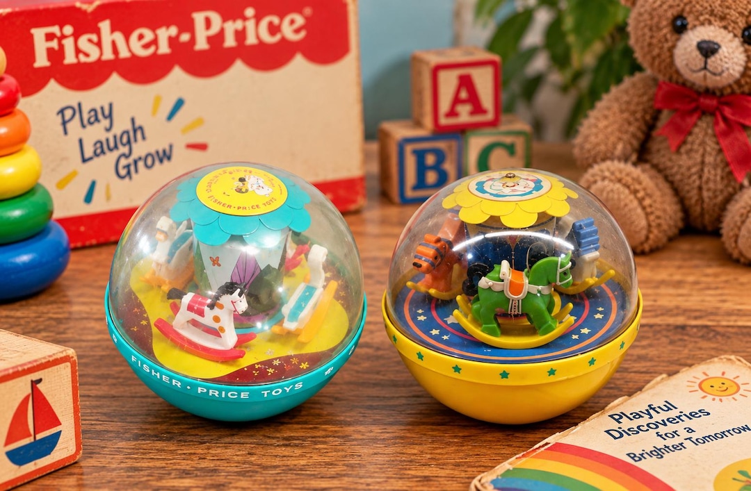 Vintage 1960's Fisher Price #165 Roly Poly Chime Ball - Etsy