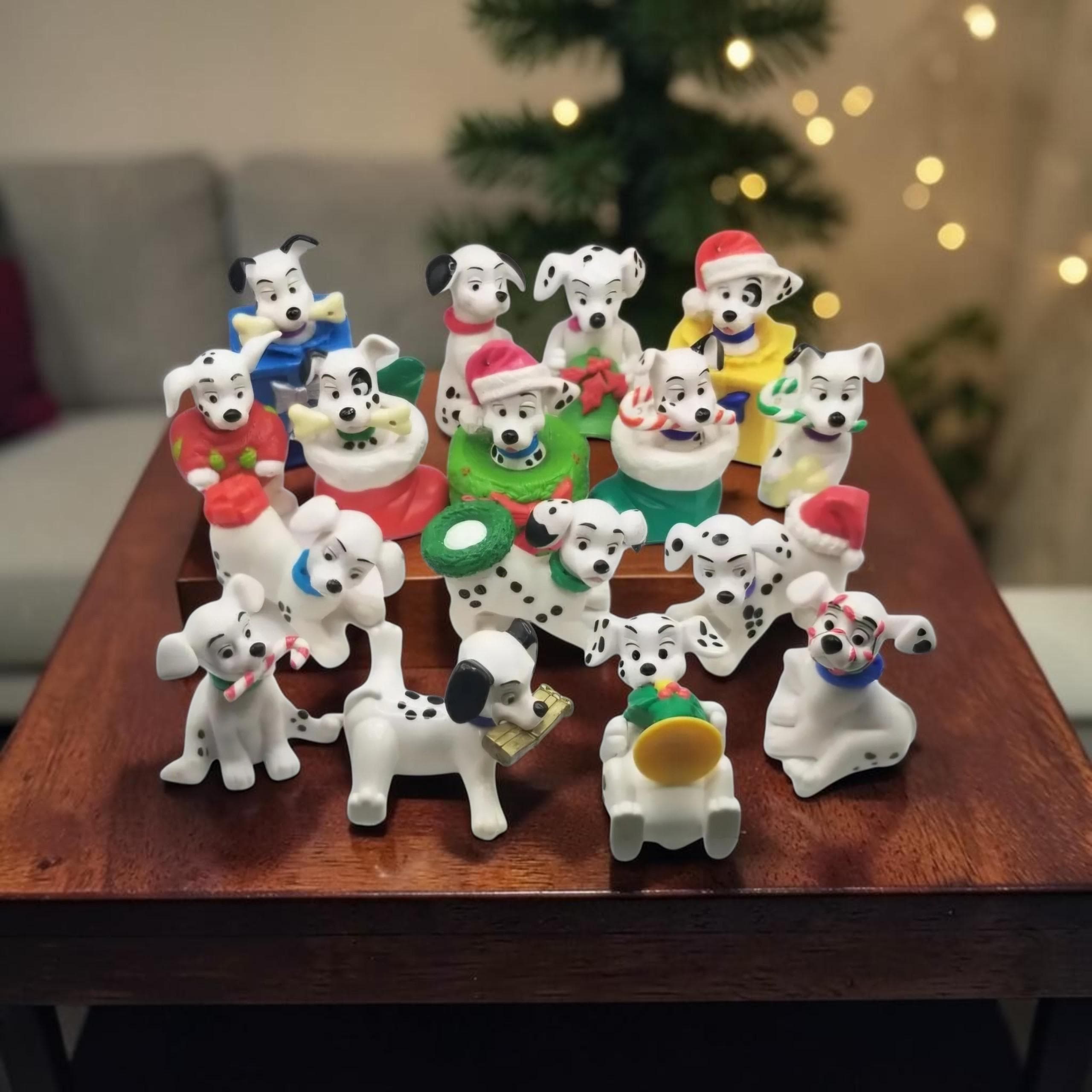 Vintage Disney 101 Dalmatians Puppy Figures Christmas Themed - Etsy