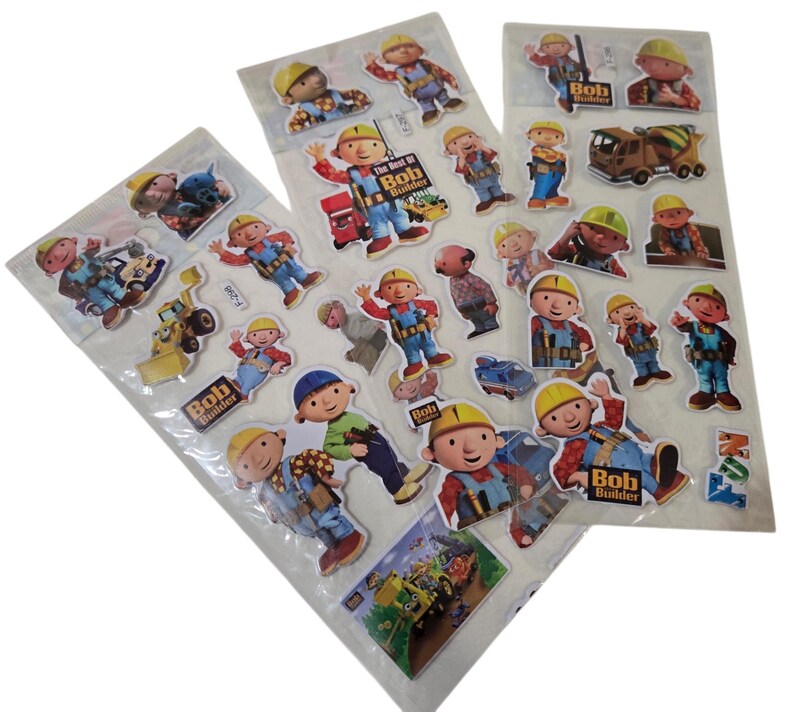 Bob the Builder Assorted Stickers – 3 Sheets Included - Etsy