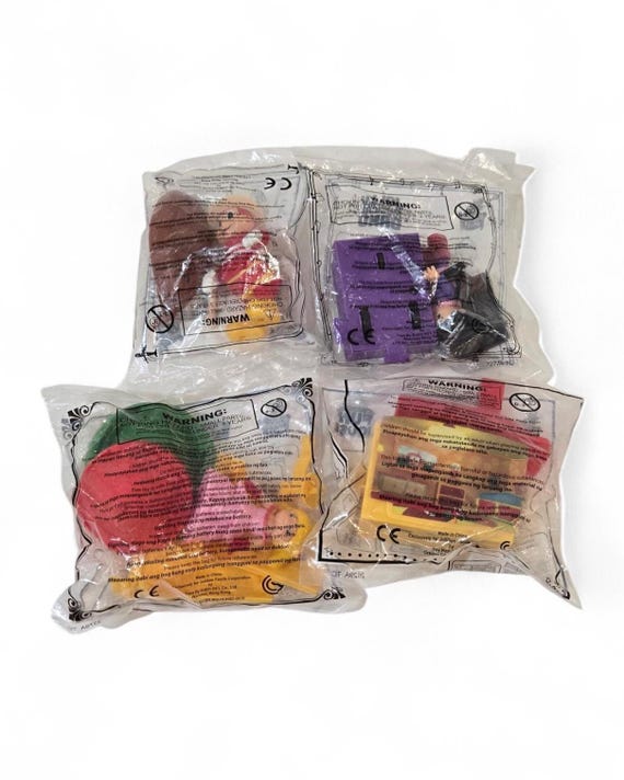 Vintage Jollibee Kiddie Meal Toys – New / Sealed – 4 to Choose