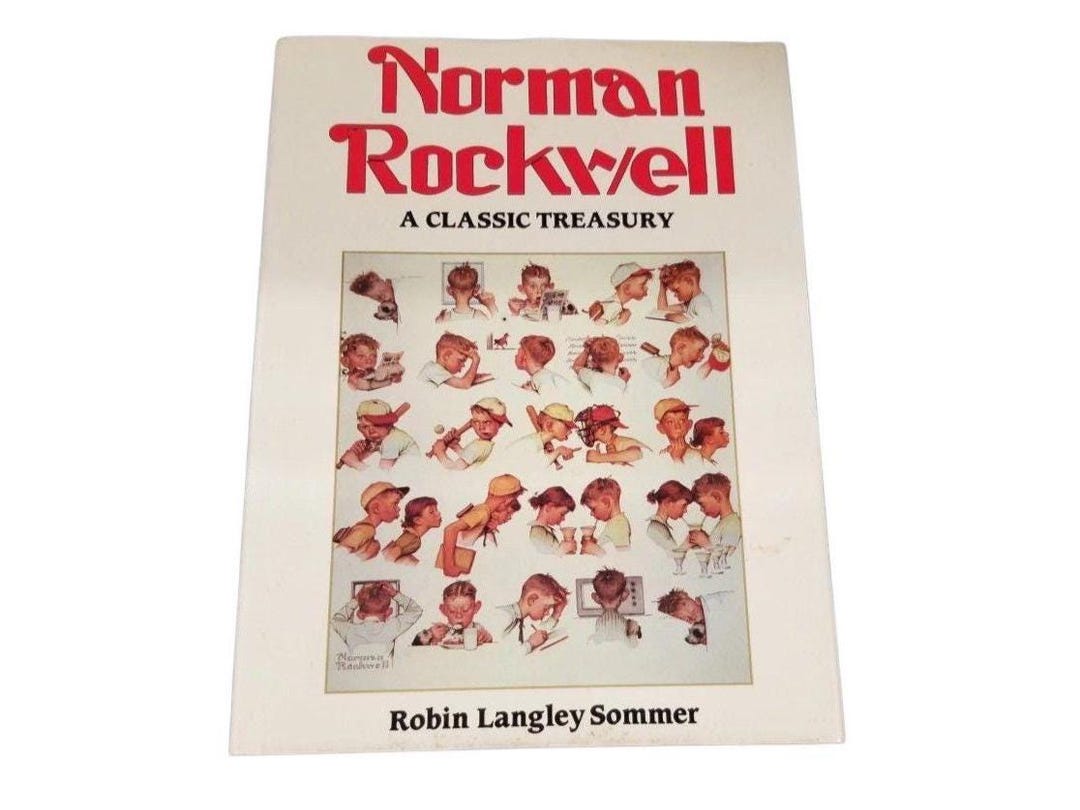 【洋書】Norman Rockwell A Classic Treasury Norman Rockwell: a Classic Treasury - Vintage Book - Etsy