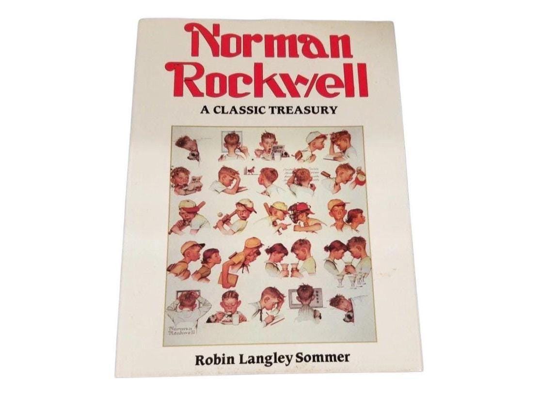 【洋書】Norman Rockwell A Classic Treasury Norman Rockwell: a Classic Treasury - Vintage Book - Etsy