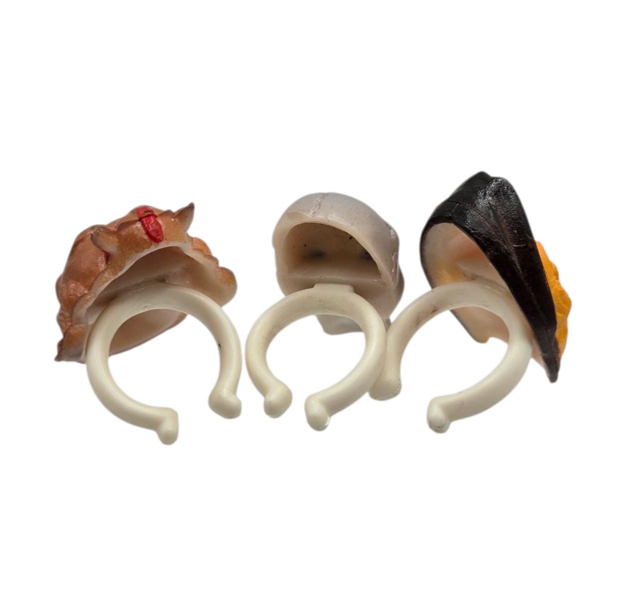 Vintage Spooky Kooky Brabo Imperial Jigglers Head Rings – 8 to