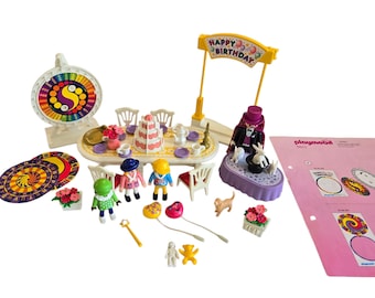 Set Playmobil Vintage 5324 - Salle De Bain Victorienne 1900, Nurse Et Enfants, 1992
