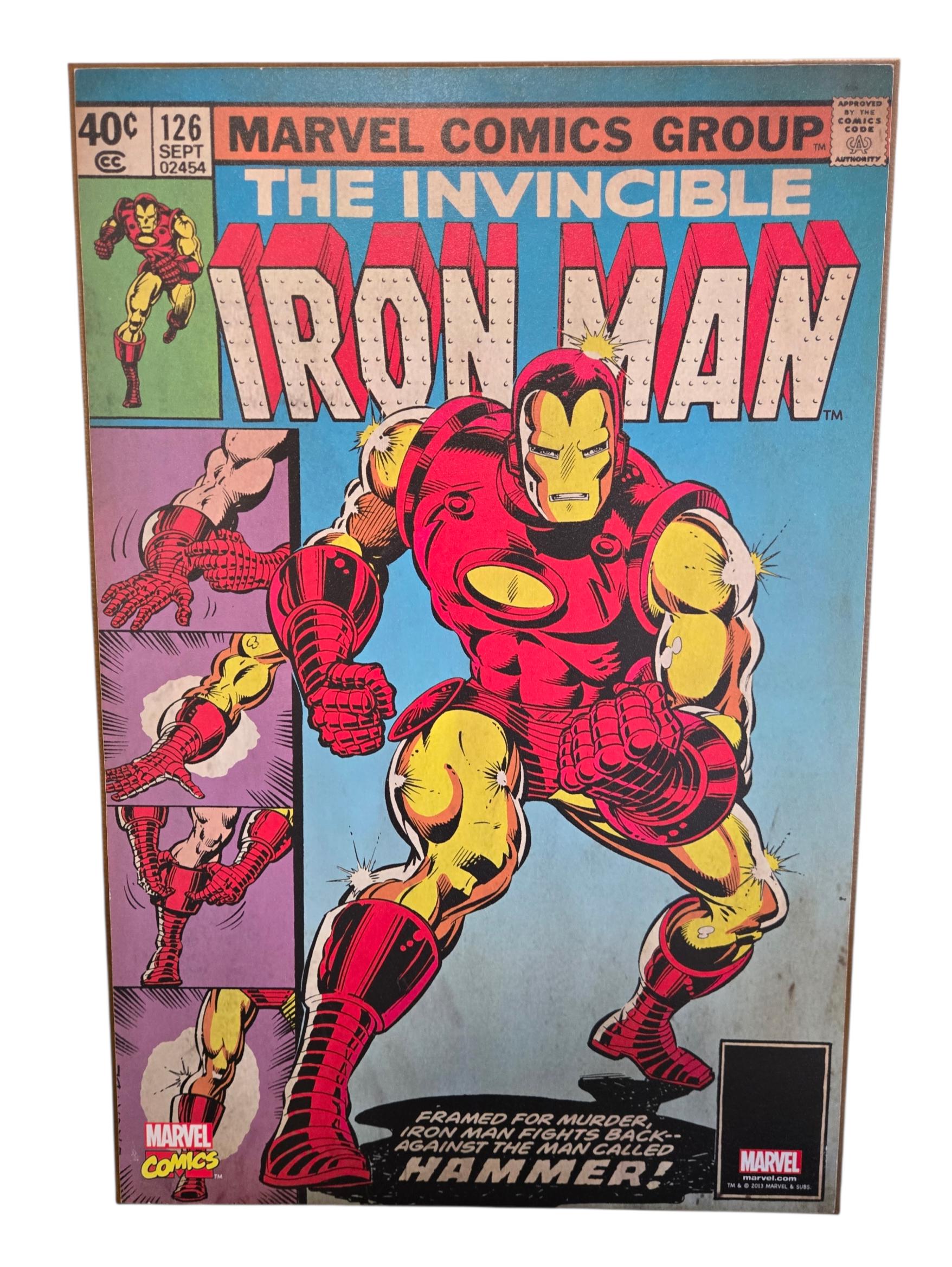 Marvel Reproduction Vintage Comic Wooden Wall Plaques – 33cm X