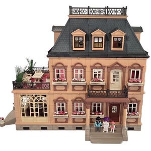 Vintage 1990s Playmobil Victorian Mansion House 5300 With