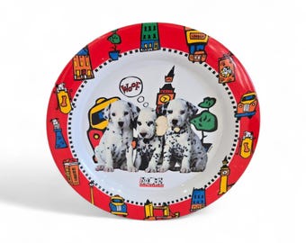 101 Dalmatians London-Themed Melamine Plate – Classic Disney Charm!