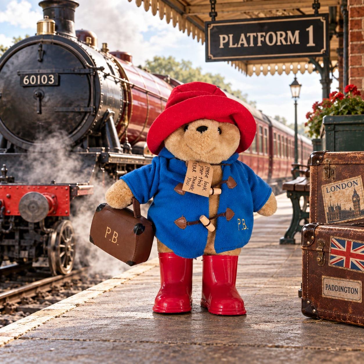 Paddington red boots - Etsy 日本