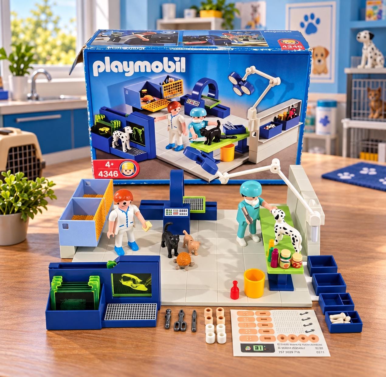 Playmobil Vet Operating Room Set #4346 – Complete With Original