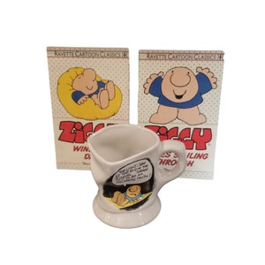 Vintage 1980’s Ziggy Cartoon Vintage Coffee Mug & Cartoon Books