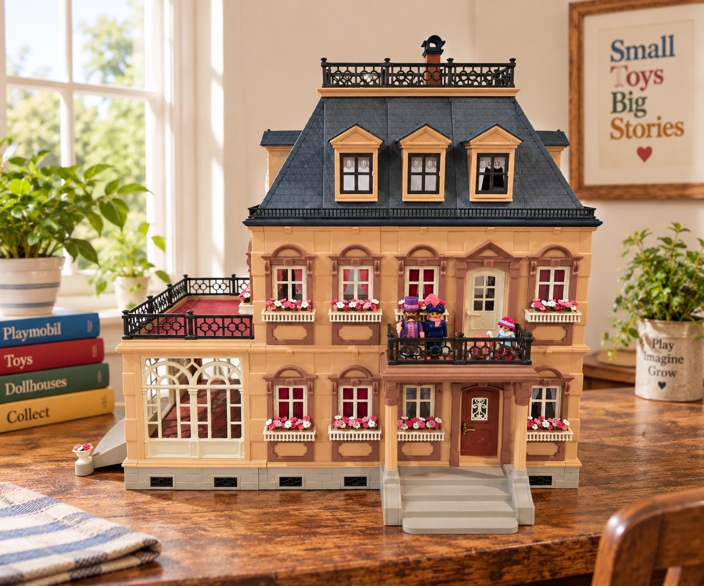 Vintage 1990s Playmobil Victorian Mansion Doll's House Set #5300