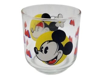 Disney Mickey & Minnie Mouse Glass