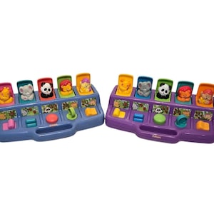 Vintage 1990&#39;s Playskool Poppin Pals Pop-Up Jungle Animals