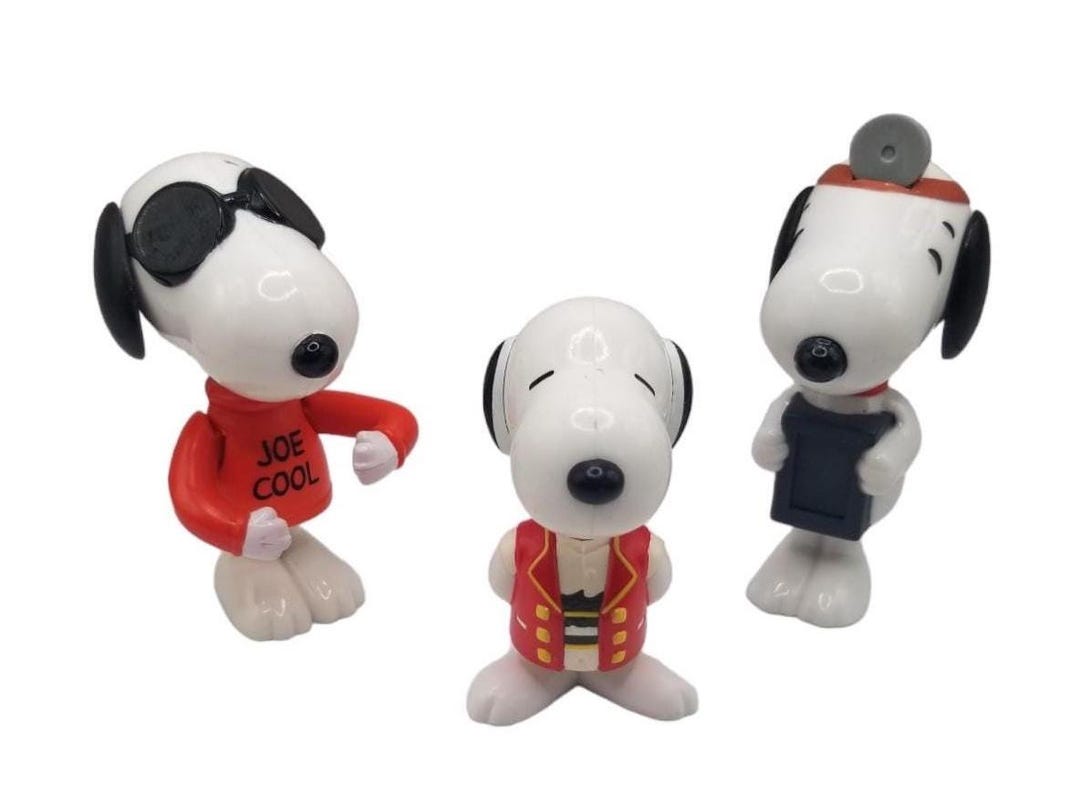 スヌーピー　SNOOPY　フィギュア　80年代　バーガーキング　マクドナルド スヌーピー SNOOPY フィギュア 80年代 バーガーキング マクドナルド