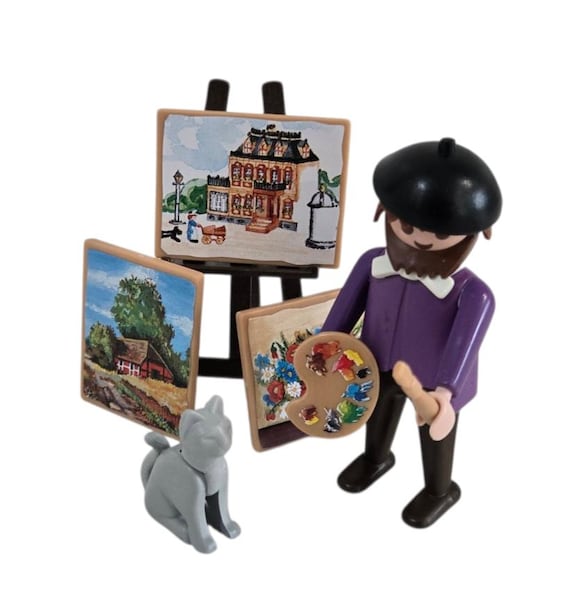 Vintage 1990's Playmobil Victorian Artist Set #5404 - Complete - Etsy