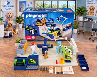 Playmobil Vet Operating Room Set #4346 – Complete With Original