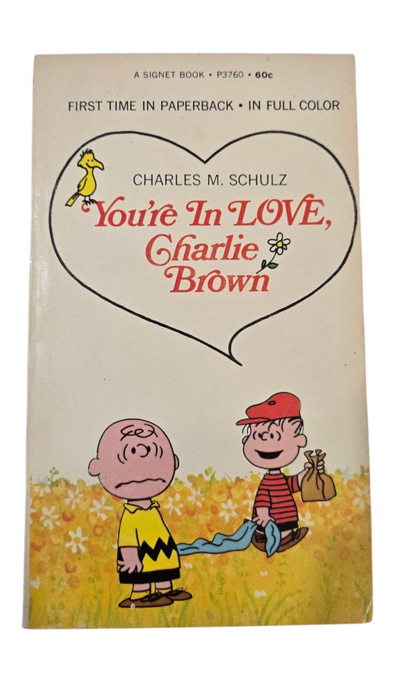 SNOOPYチャーリーブラウン原作者シュルツ氏直筆サイン1972年ビンテージ