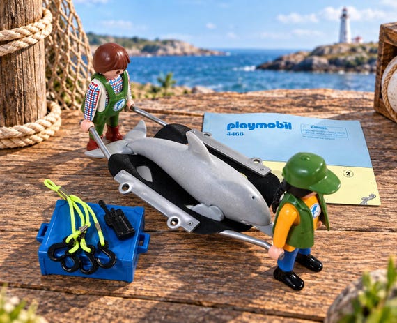 Playmobil Zoo Dolphin Rescue / Transport Set #4466 – Complete - Etsy