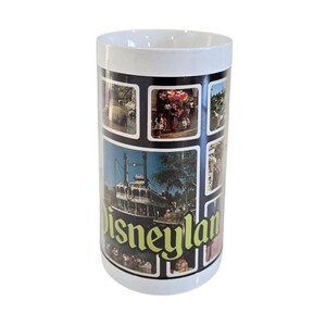 Vintage Disneyland Souvenir Mug – Tall Thermo Serv White Plastic Cup