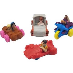 Vintage 1990&#39;s Hanna Barbera Flintstones Toy Cars