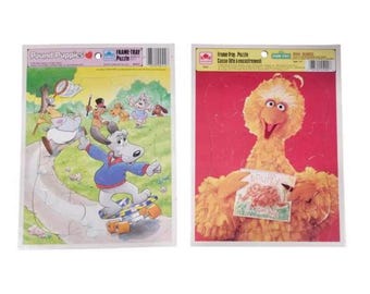 Vintage Golden Frame-Tray-Puzzle - 1980's