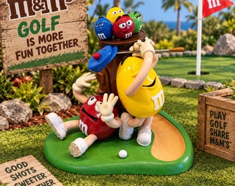 Vintage M&m's Mulligan Ville Golf Candy Dispenser - Etsy