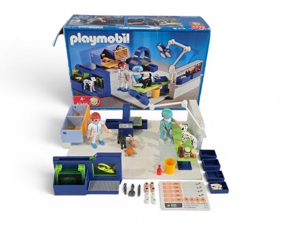 Playmobil Vet Operating Room Set #4346 – Complete With Original