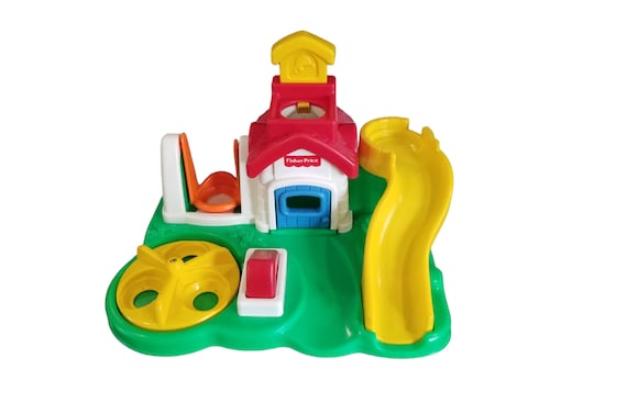 Vintage 1990 s Fisher Price Roll a Round Playground School 1113 Etsy