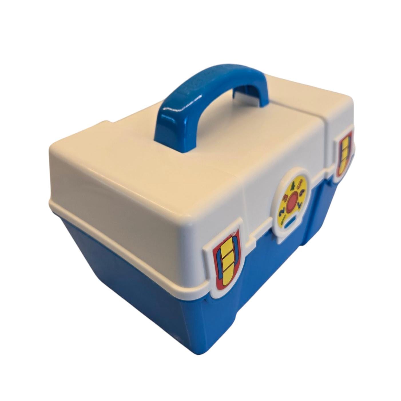 Vintage 1990's Fisher Price Blue & White Tool Box With Accessories - Etsy Vintage 1990's Fisher Price Blue & White Tool Box With Accessories - Etsy