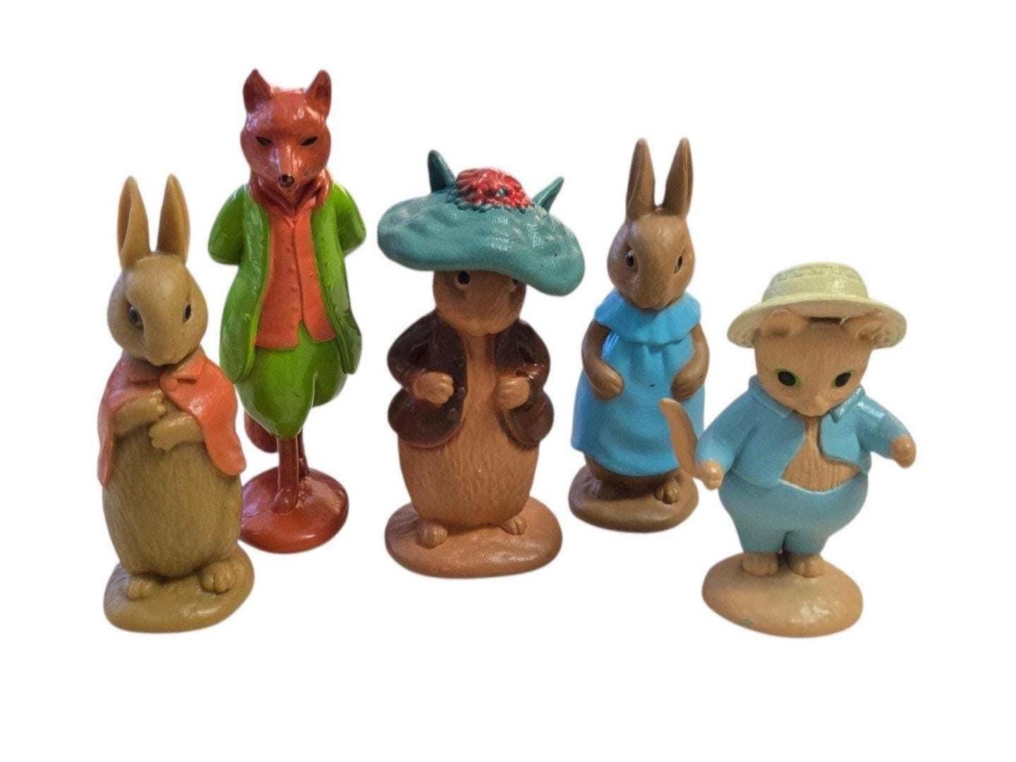 FW & Co Beatrix Potter PVC Peter Rabbit Figures / Cake Toppers