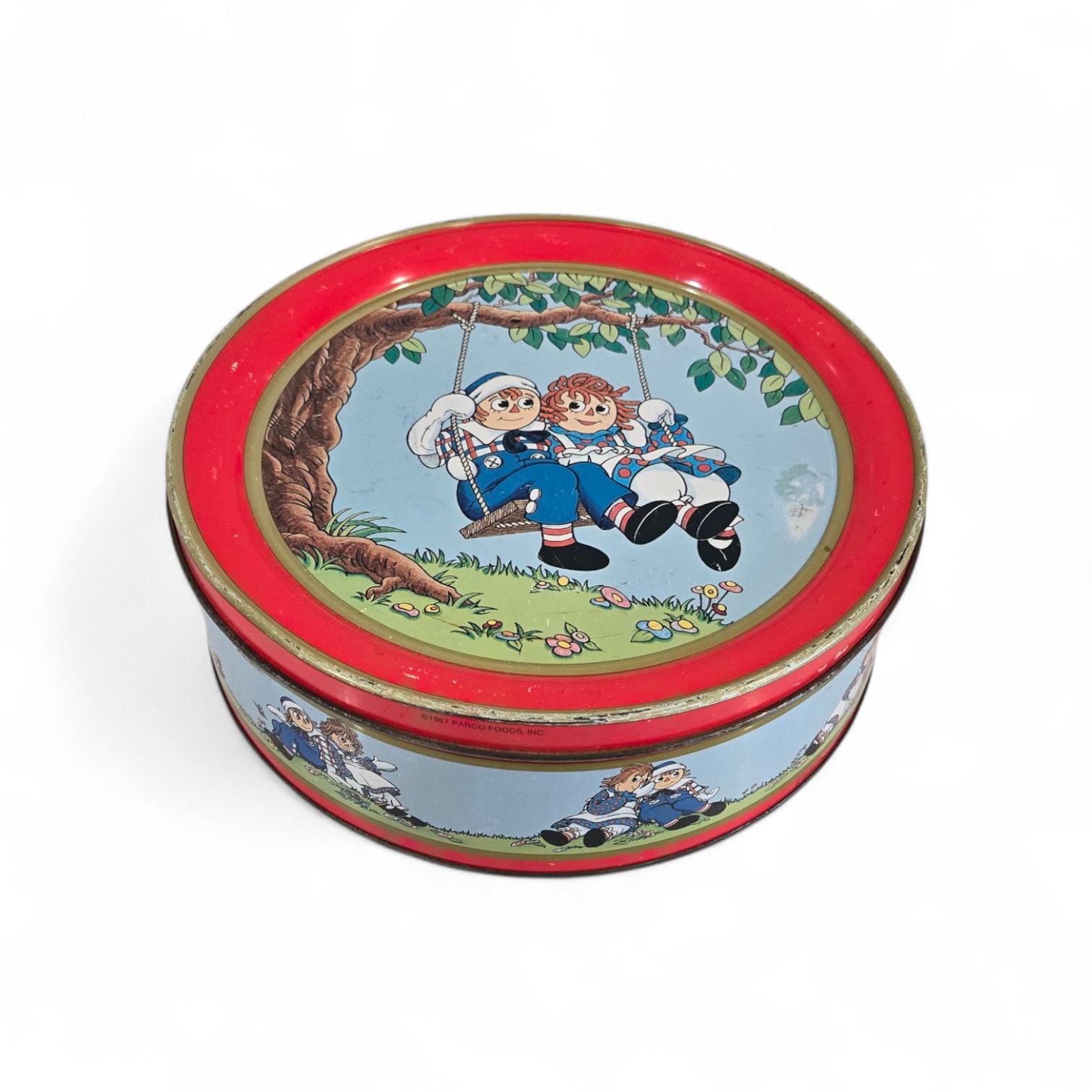 Vintage 1987 Round Raggedy Ann & Andy Tins – Parco Foods Inc. - Etsy