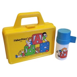 Vintage 1970&#39;s Fisher Price Lunch Box with Thermos #638