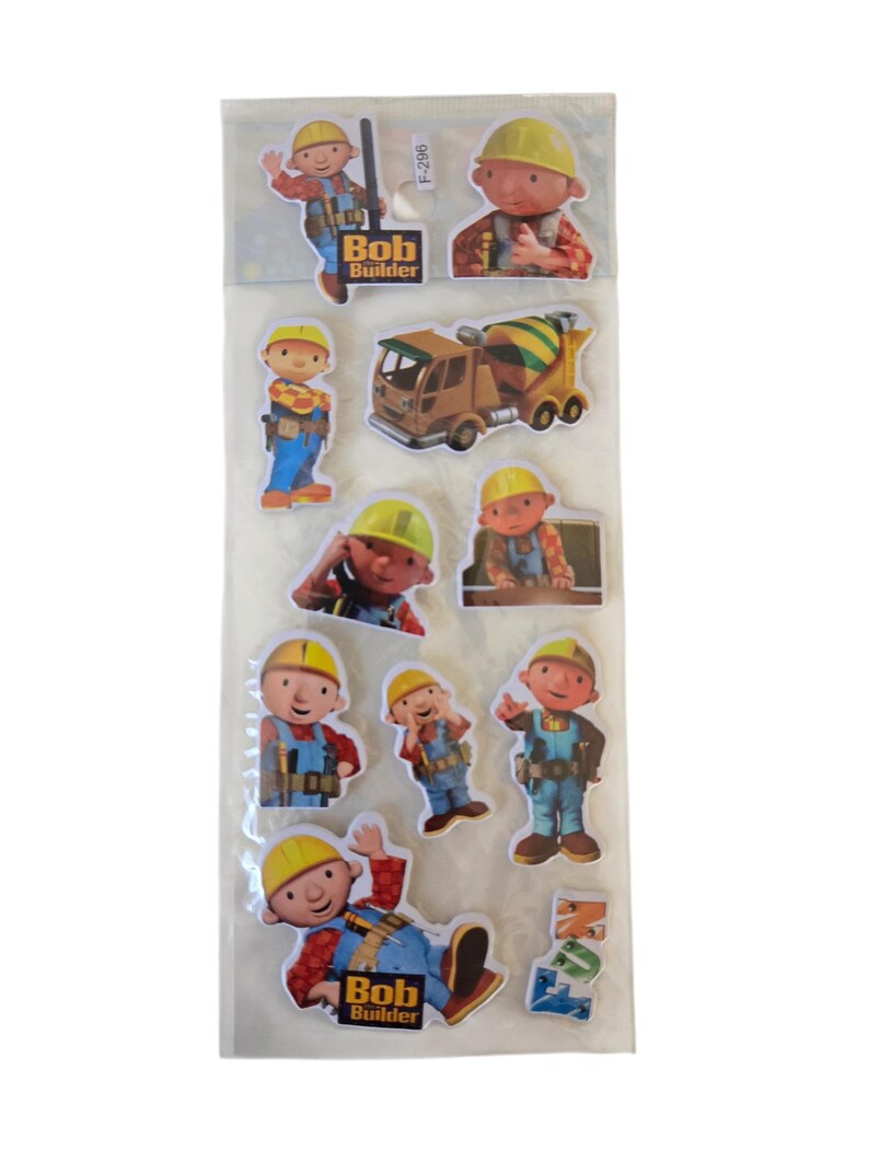 Bob the Builder Assorted Stickers – 3 Sheets Included - Etsy
