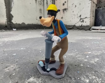 ディズニー ピート 横断歩道警備員＆グーフィー 道路工事作業員