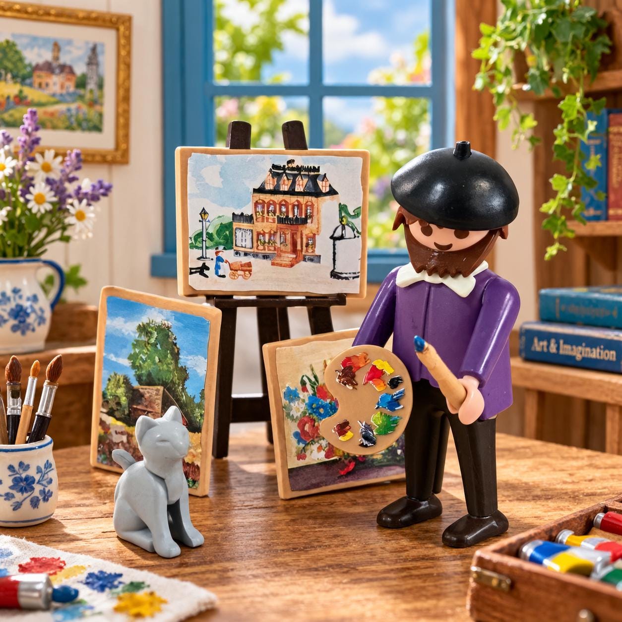 Playmobil プレイモービル 90年代 1990年代ヴィンテージ プレイモービル ヴィクトリアン アーティスト