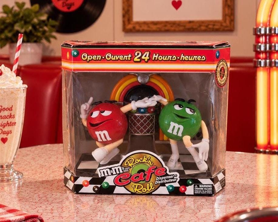 M&m's Rock'n Roll Café Jukebox Dispenser – Limited Edition