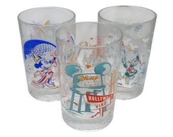 Mcdonald's Walt Disney World 25th Anniversary Glass Tumbler